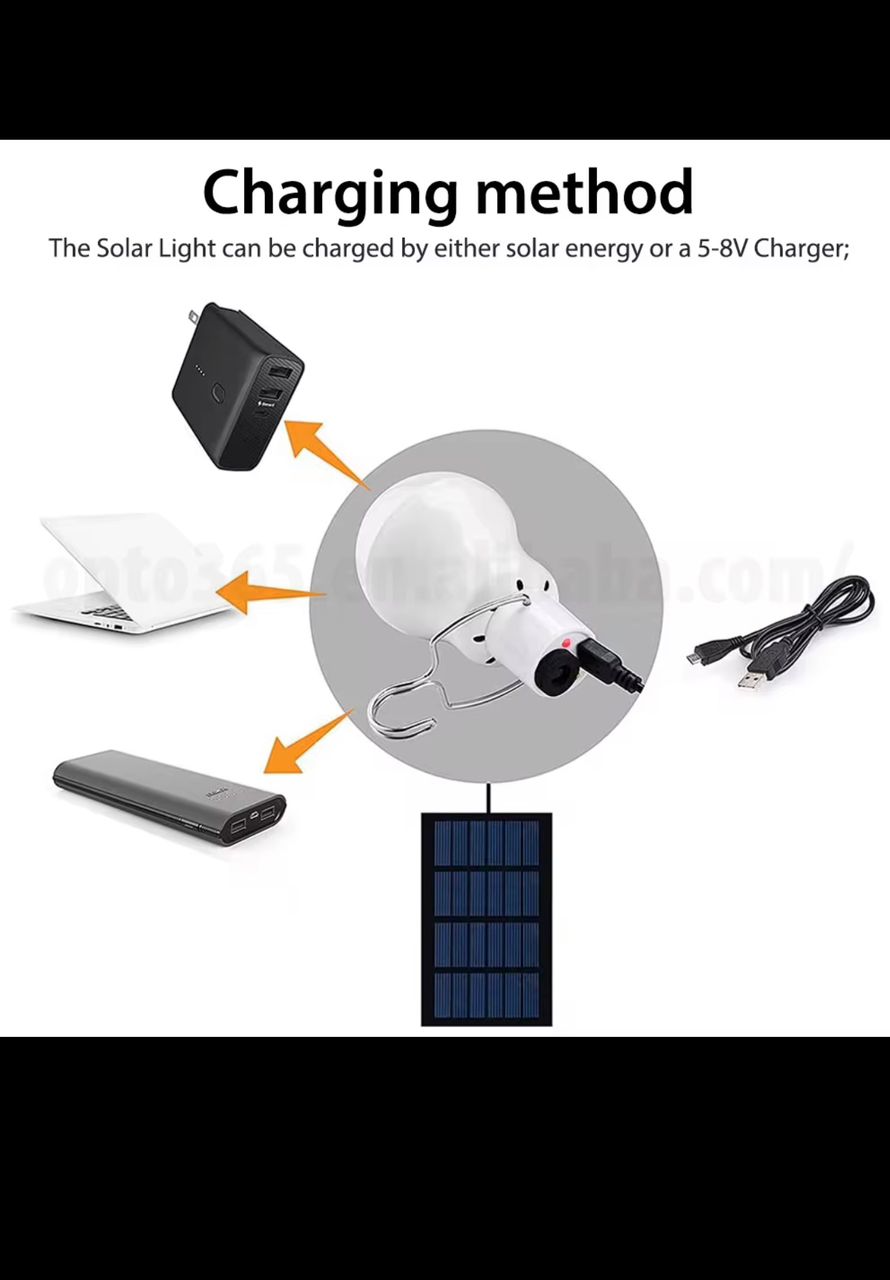 "Éclairez vos nuits sans coupure avec la Lampe Solaire" 

👉 "Profitez d’une lumière puissante et gratuite grâce à l’énergie solaire. Rechargeable au soleil, par chargeur ou powerbank, cette lampe est idéale pour la maison, les coupures d’électricité